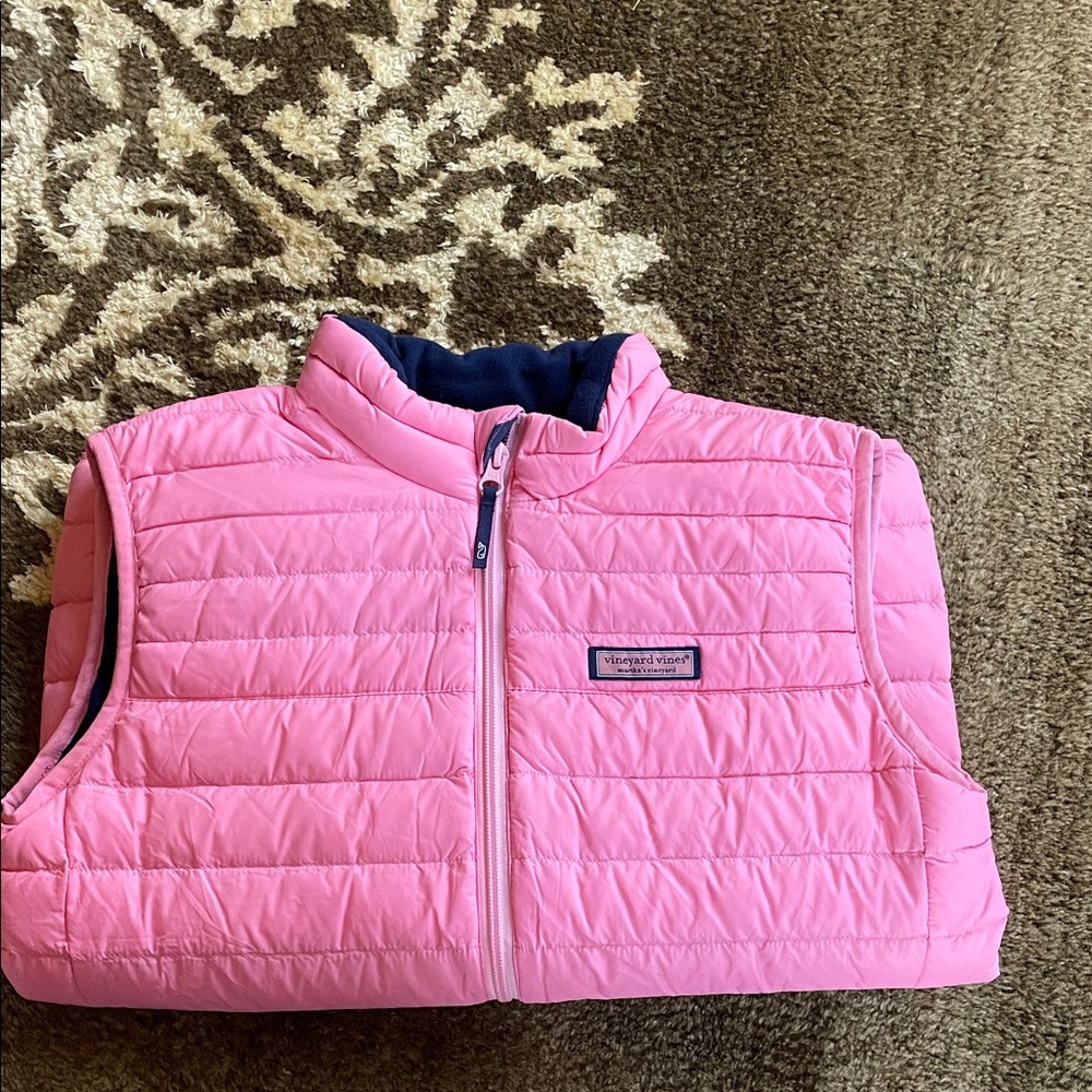 Vineyard Vines Pink Puffer Vest